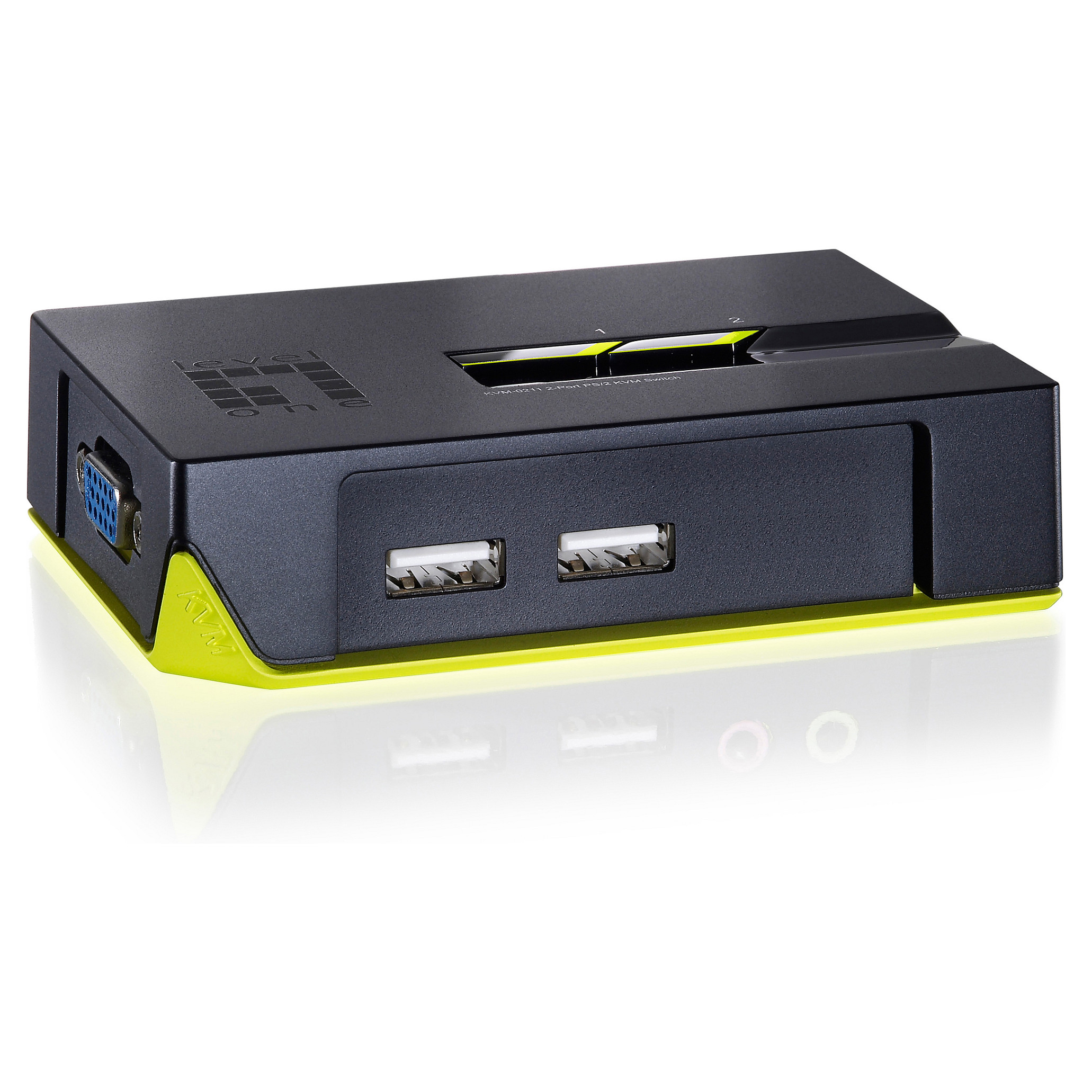 LevelOne KVM Switch / 2-Port USB - 1