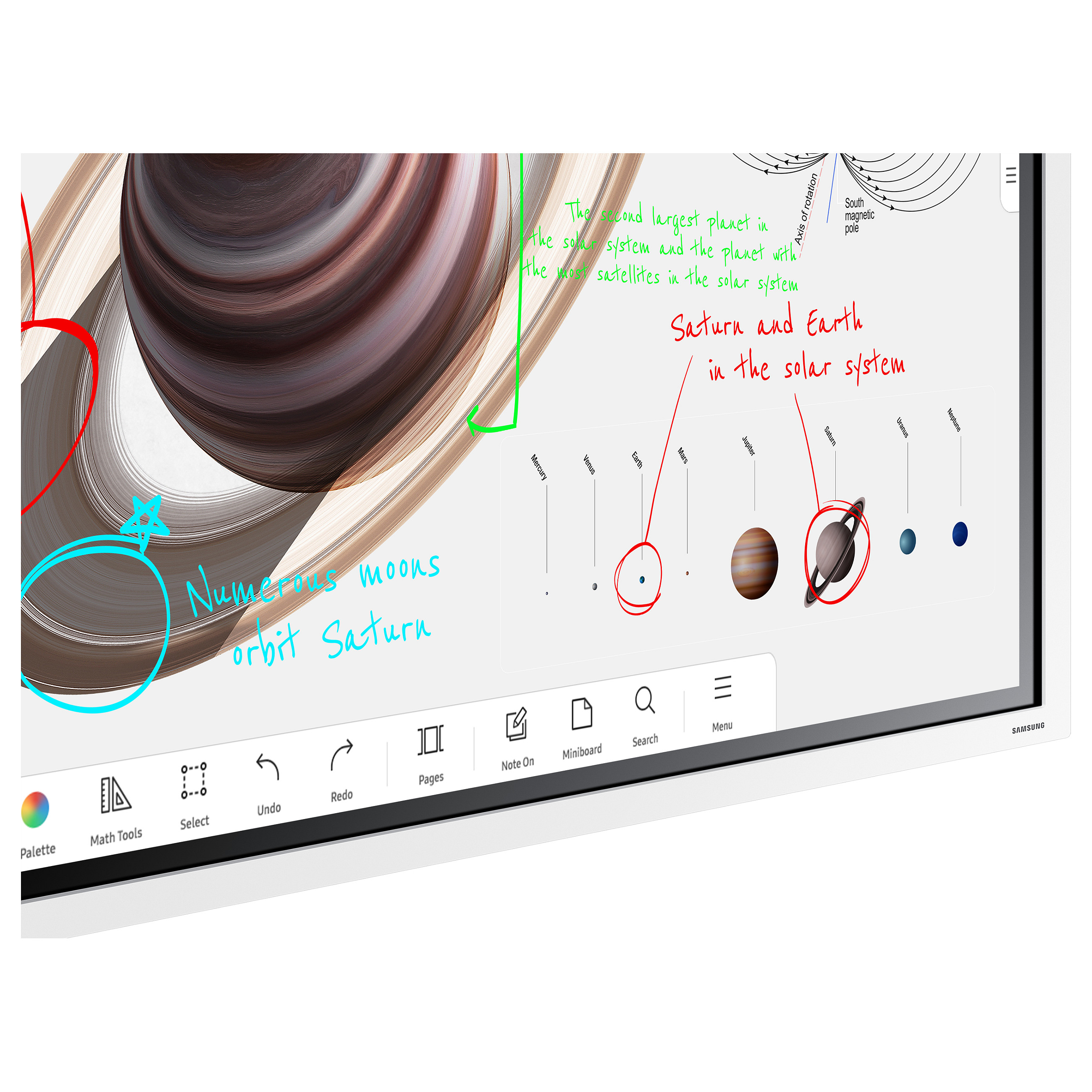 Monitor Samsung Flip Pro WM55B / 55"/ 4K Ultra HD VA / LED / 60Hz / 8ms / Touchscreen / HDCP + HDMI + DisplayPort + USB - Bardhë/Gri - 4