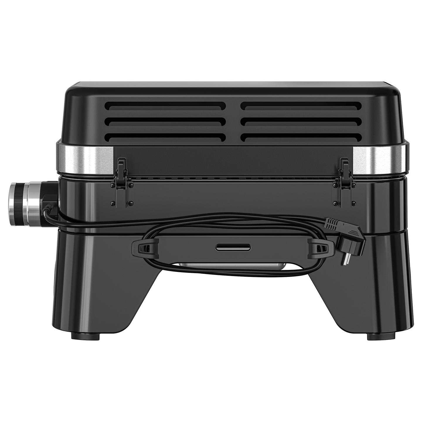 Grill Elektrik CAMPINGAZ Attitude 2GO Electric, 2.2kW, 48x26cm, Gize e Emajlur, Termometër - Zezë - 5