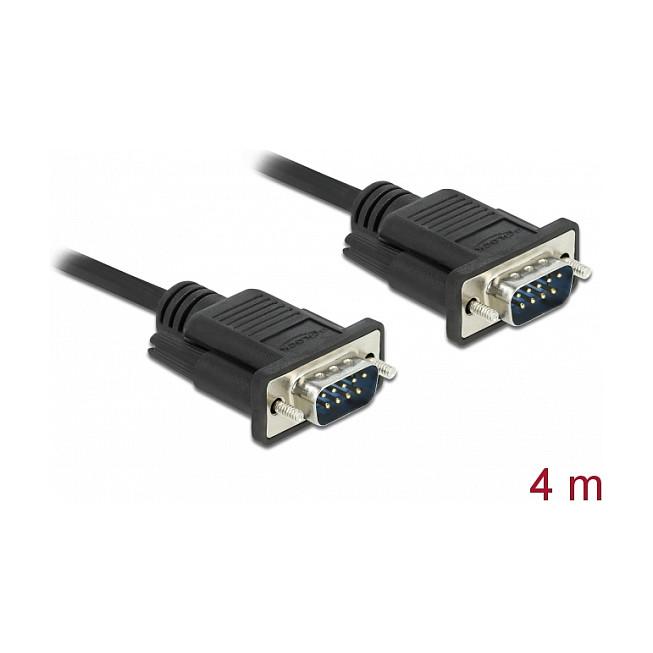 Kabllo Serial DeLOCK 86618 / RS-232 D-Sub9 Male në D-Sub9 Male / 1:1 / 4 m - Zezë - 3
