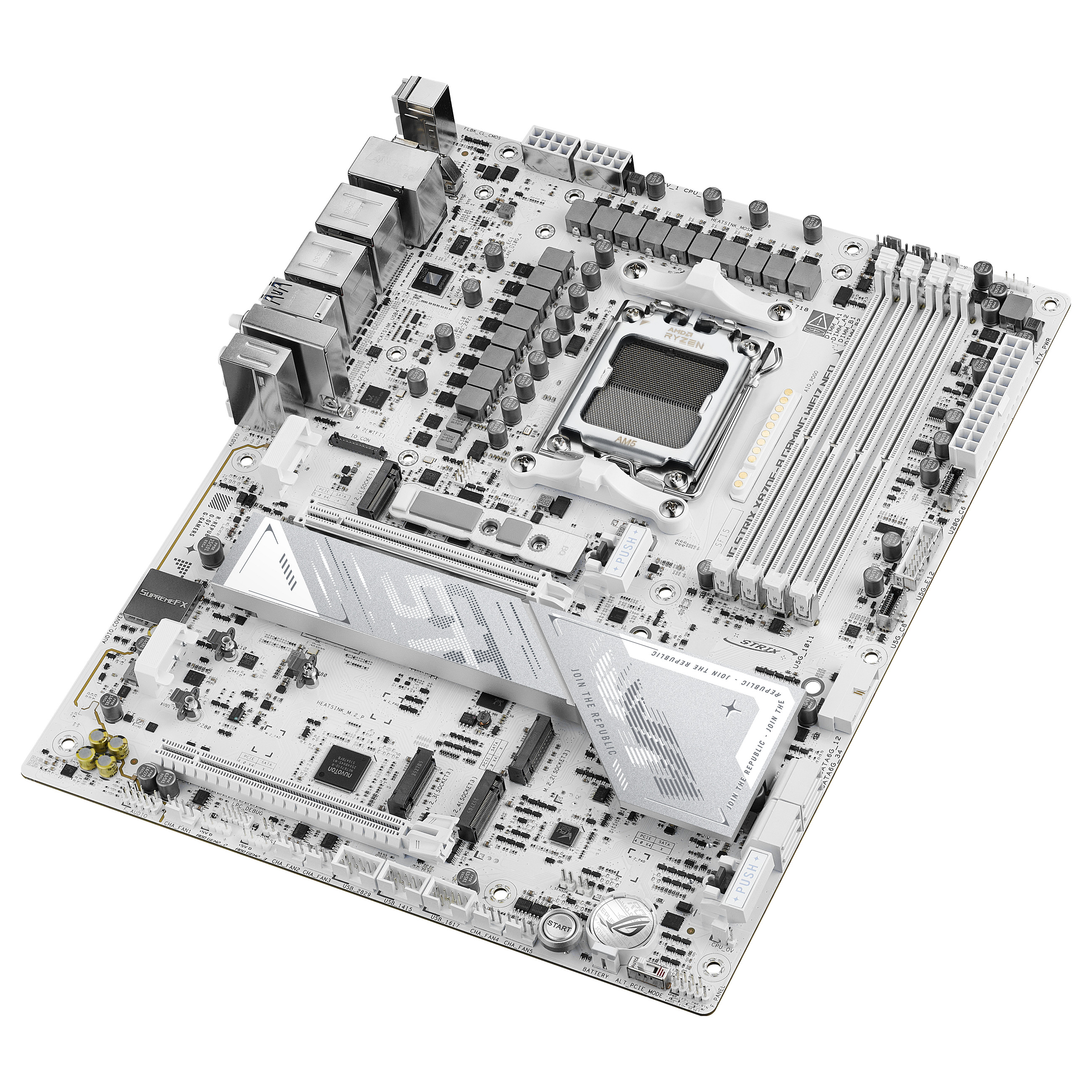 Pllakë Amë AMD AM5 ASUS ROG STRIX X870E‑A GAMING NEO / Wi‑Fi 7 / DDR5 / ATX / HDMI - 8