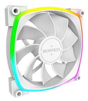 Ftohës për Kasë Montech RX120 / 120mm / 800-1600 RPM / 3-Pack – Bardhë - 6