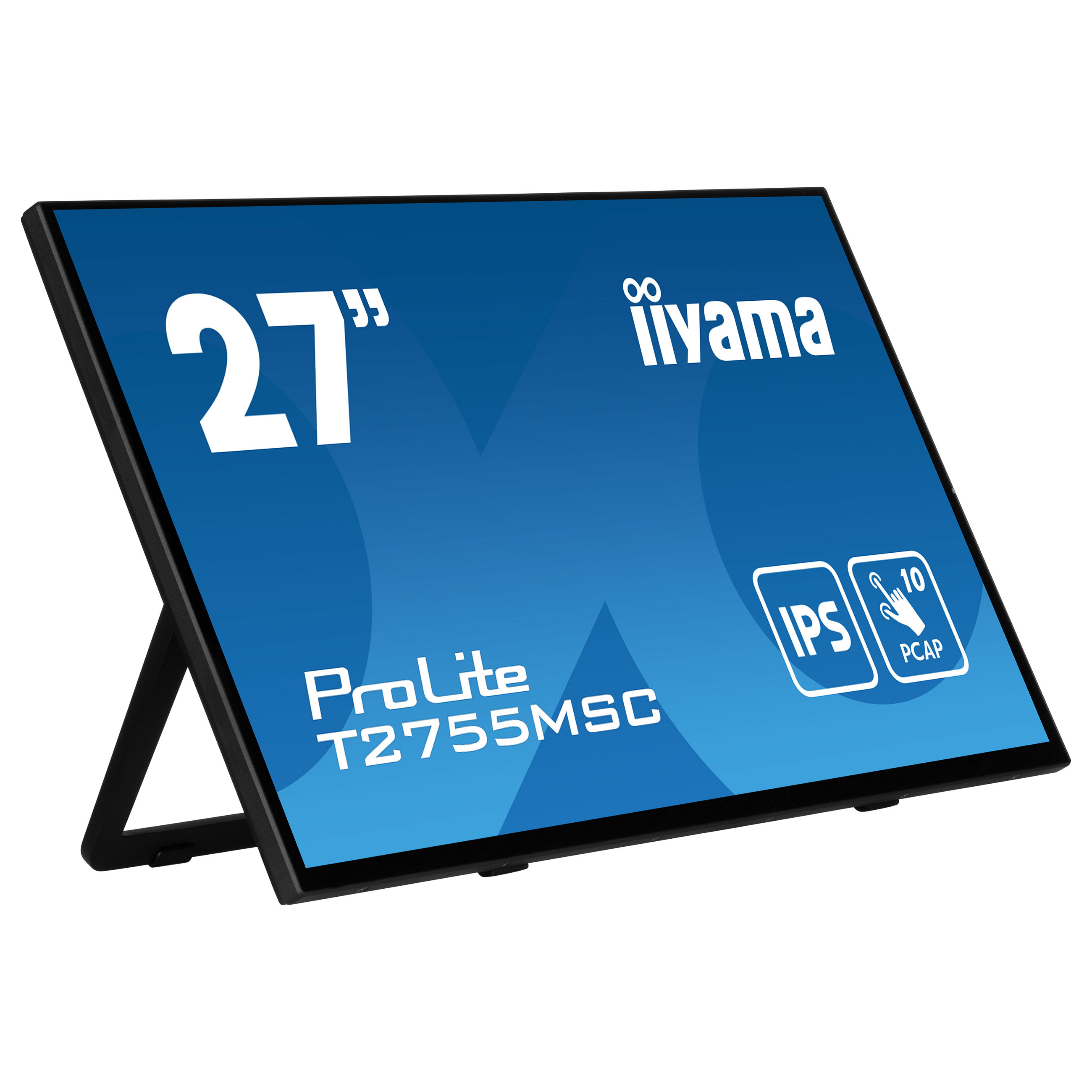 Monitor iiyama 68.6cm/27" (1920x1080) iiyama ProLite T2755MSC-B1 16:9 FHD IPS Touch 5ms 60Hz HDMI DP USB Speaker Zi - 1