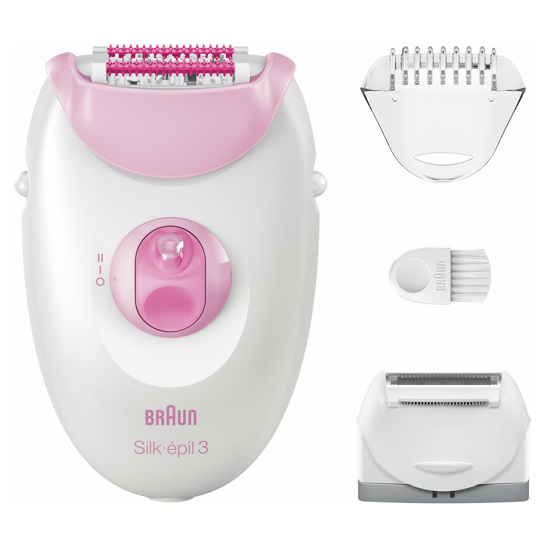 Depilator Braun Silk-épil 3 3-031 / 20 Pinceta / SmartLight / 2 Shpejtësi / Massage Roller – Bardhë/Rozë - 2