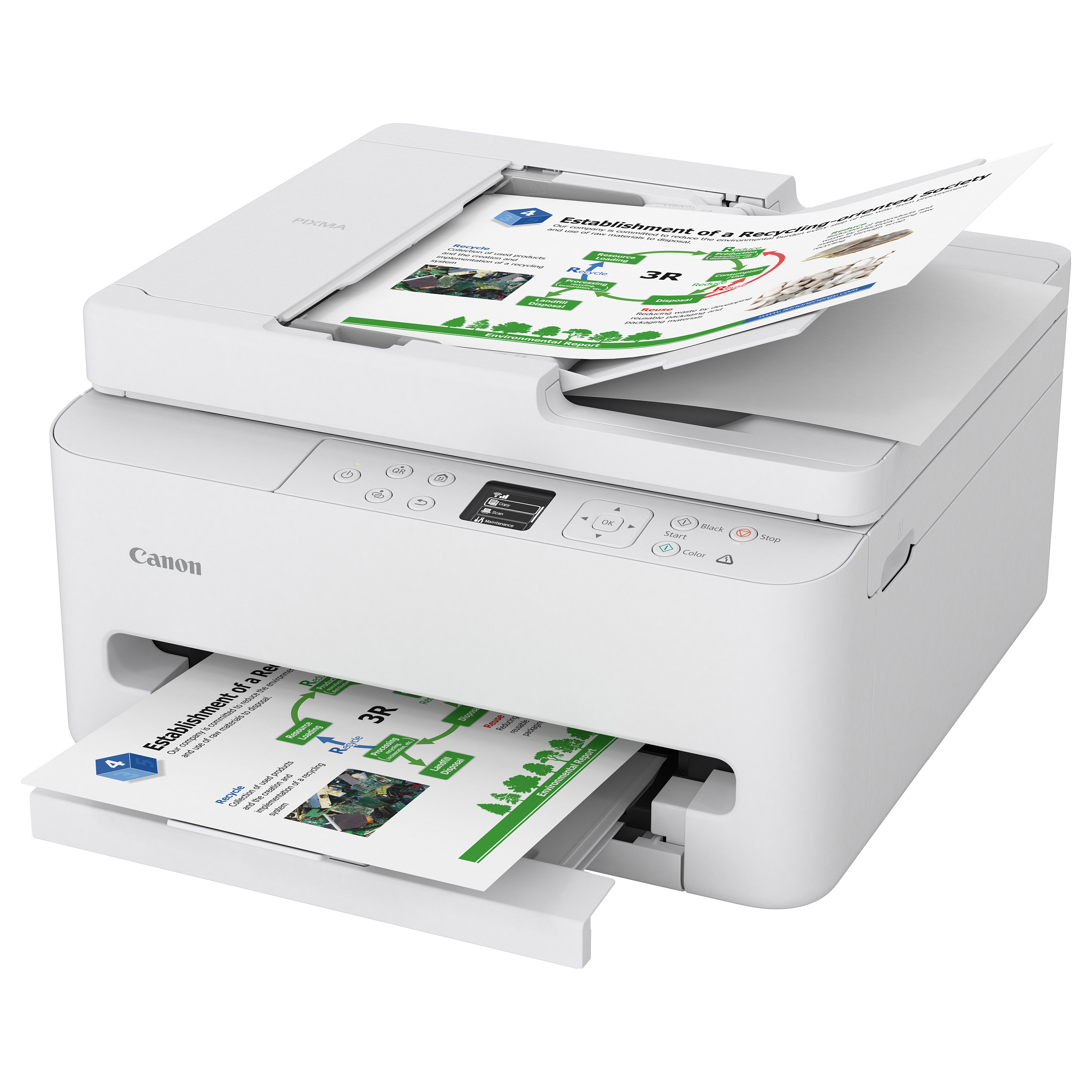 Printer Multifunksional Canon PIXMA TS7550i / 3‑in‑1 / 14ppm / Wi-Fi – Bardhë - 10