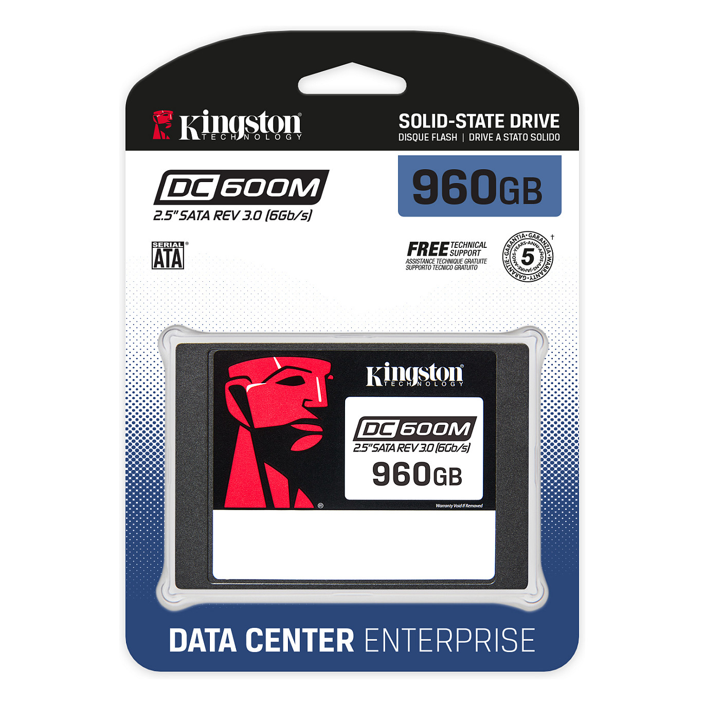 SSD të Brendshme Ent. 2.5" 960GB Kingston DC600M - 3