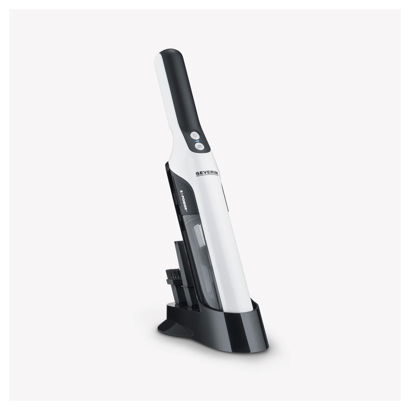 Fshesë Dore SEVERIN HV 7140, 120W, 10.8V, 2000mAh, 0.2L, 2 Nivele Thithjeje, 30min Eco, 10min Power - Zezë, Bardhë