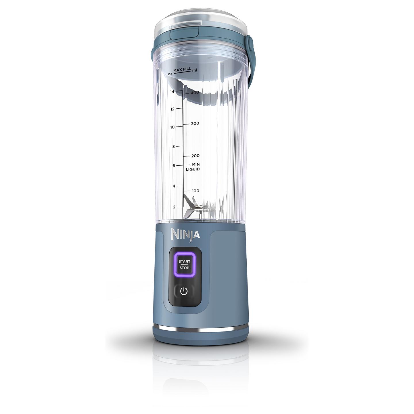 Blender Portativ Ninja Blast BC151EUNV, 530ml, Pa Kabllo, USB-C, Grimcim Akulli - Blu