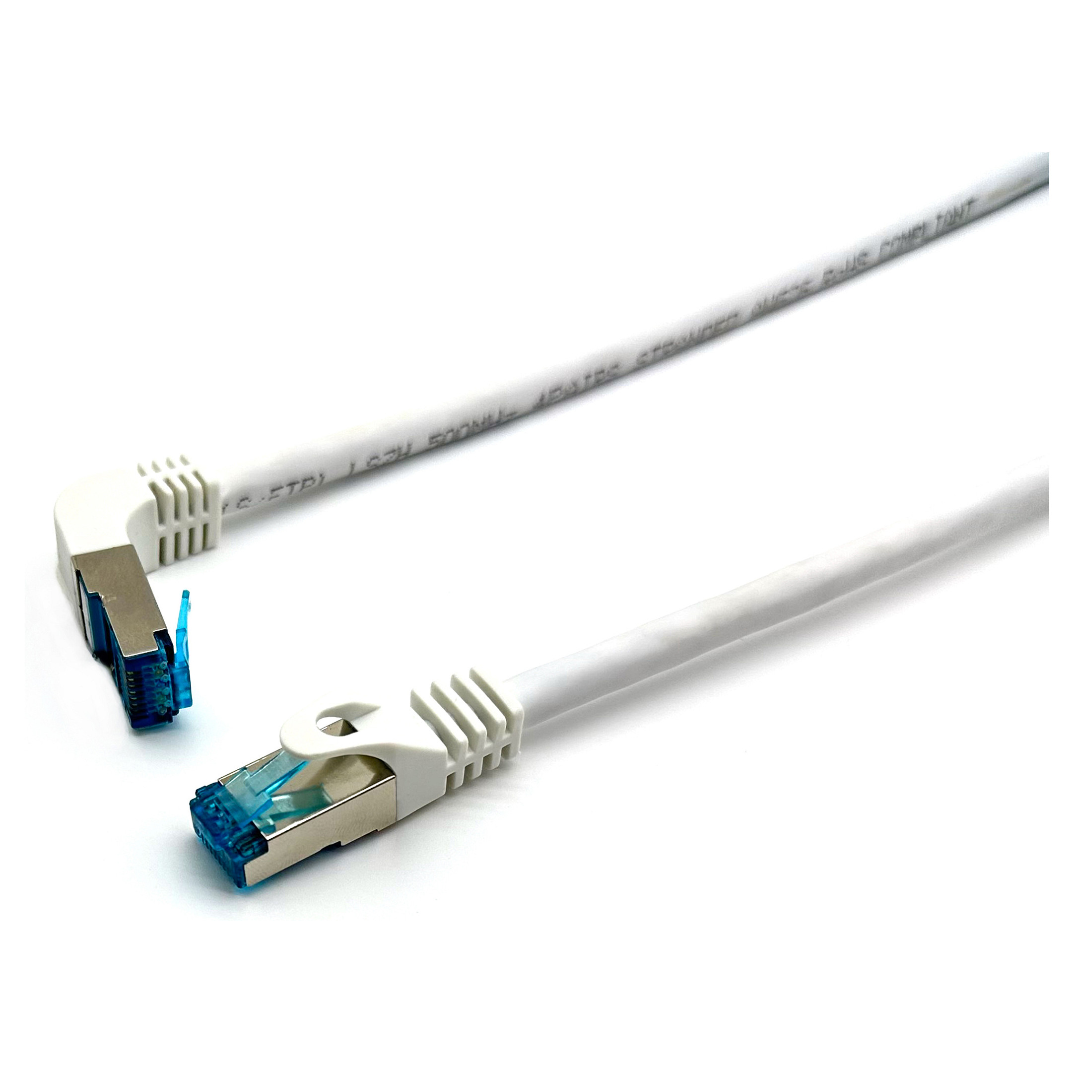 Kabllo për Rrjet Equip Patch Cat6A S/FTP RJ45 në RJ45 / 2.00m / këndor / LSZH / Polybag – Bardhë - 1