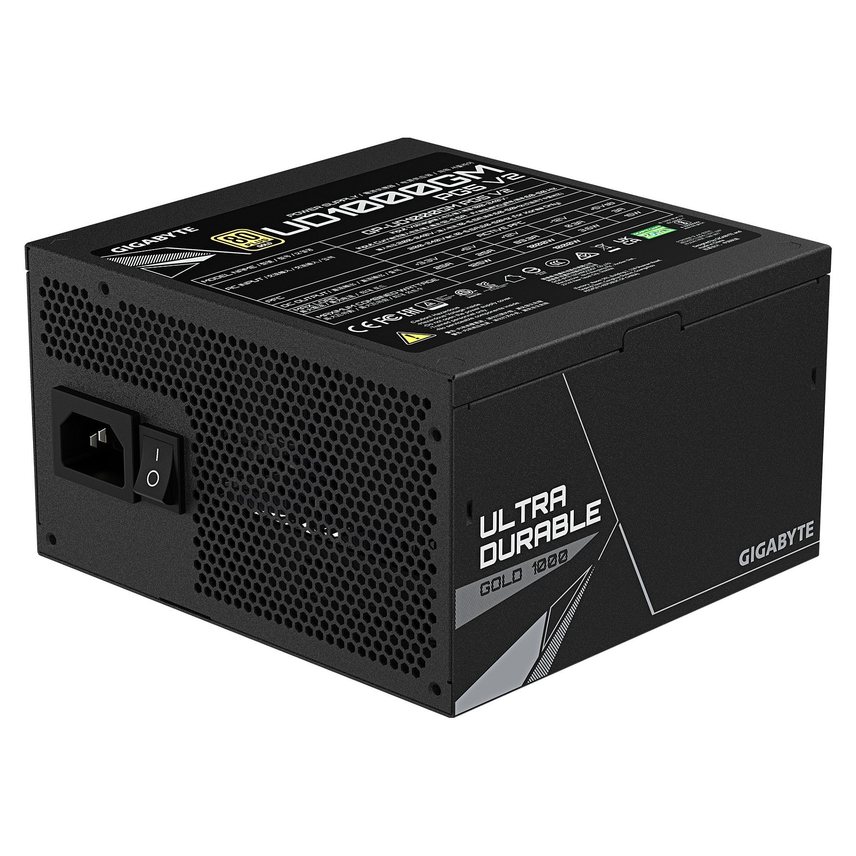 Furnizues Energjie Gigabyte UD1000GM PG5 V2 / 1000W / ATX 3.1 / 80 PLUS Gold / Fully Modular - Zezë - 4