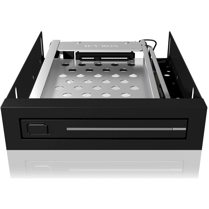 Aksesorë për disqe Hot-Swap Frame: 1× 2.5" SATA to 1× SATA host, trayless design, for 3.5" drive bay – ICY BOX - 9