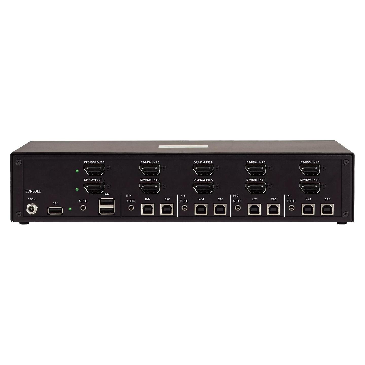 KVM Switch StarTech.com CK4-HP204C, 4-Port, Dual Monitor, HDMI/DisplayPort, 4K 60Hz, NIAP 4.0, CAC - Zezë - 2