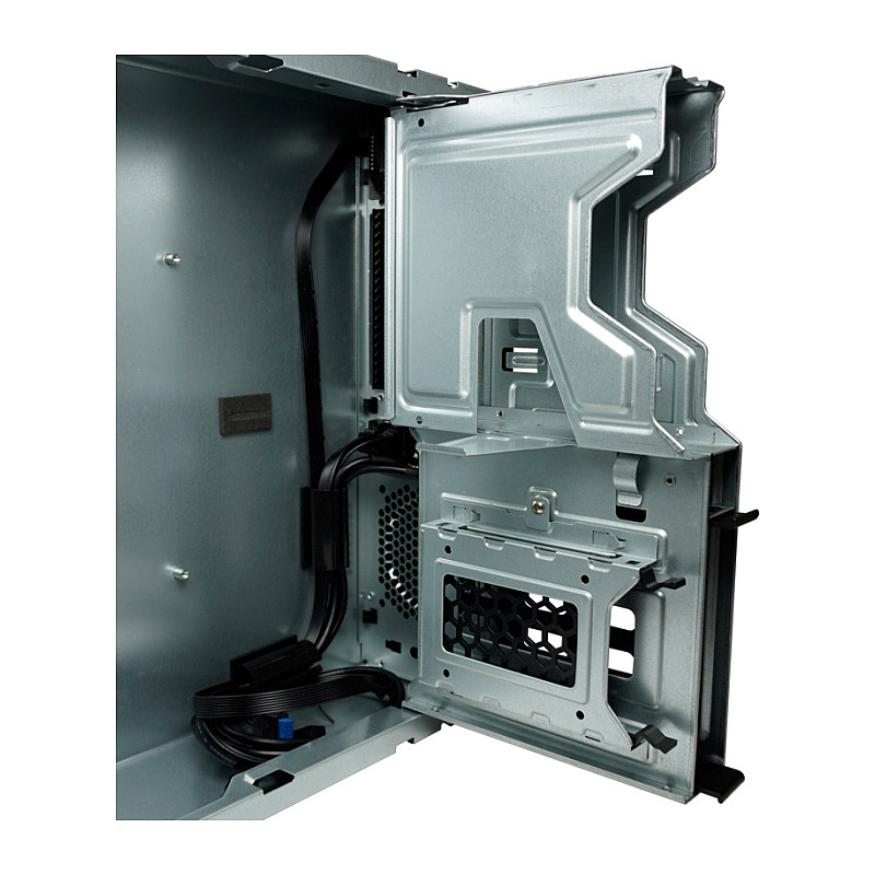 Kasë PC LC-Power LC-1406MB-TFX-ON / Micro Tower / Micro-ATX + Mini-ITX / 80mm Fan Support / 2.5"/3.5" HDD / TFX PSU - Zezë - 9