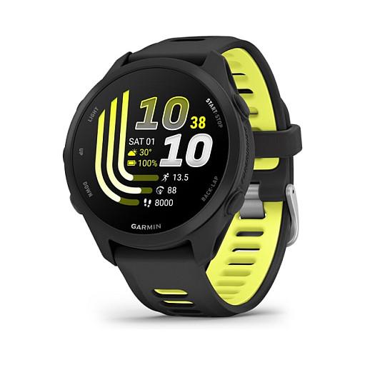 Orë e Mençur Garmin Forerunner 170 / 1.2 Inch / AMOLED / Touchscreen / GPS / Bluetooth / 43mm - Zezë/Verdhë - 1