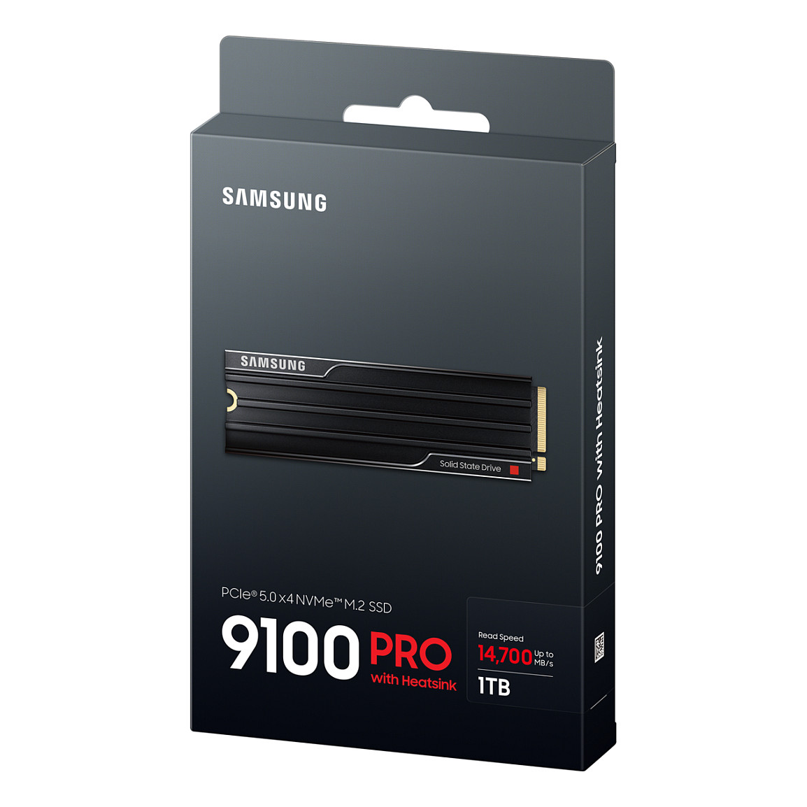 SSD e Brendshme Samsung 9100 PRO 1TB Internal M.2 NVMe PCIe 5.0 SSD with Heatsink – 14,700 MB/s Read, 13,300 MB/s Write, Gaming - 15
