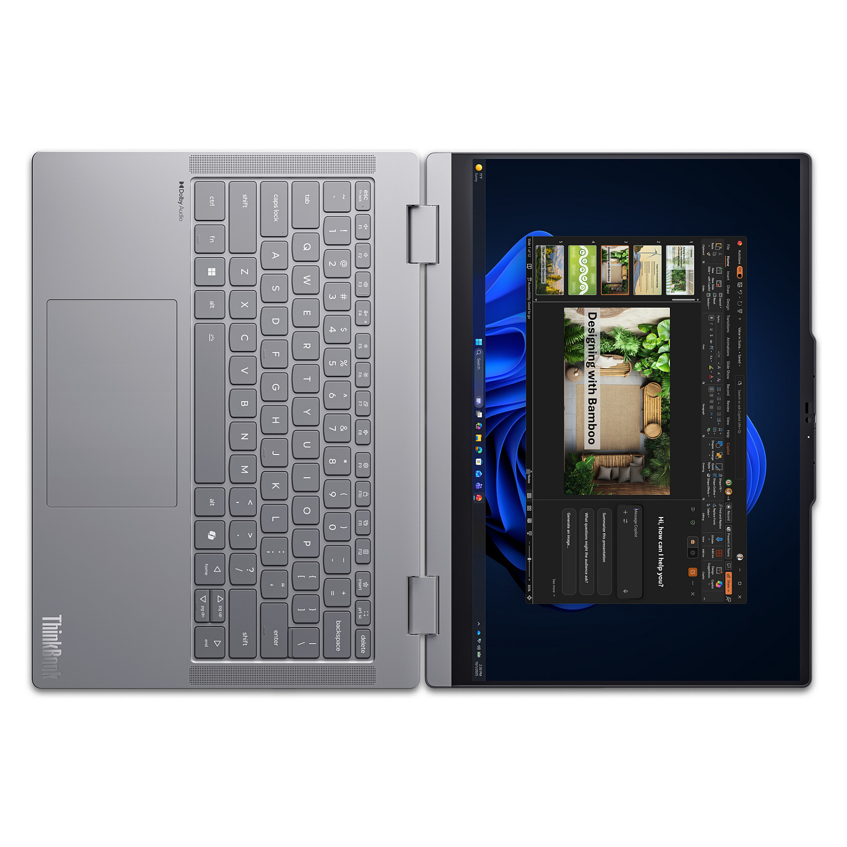 Laptop Lenovo ThinkBook 14 2in1 G6 / Ultra 7 355 / 32GB DDR5 / 512GB / 14" WUXGA IPS Touch 60Hz / Intel Graphics / DE  - Gri - 10
