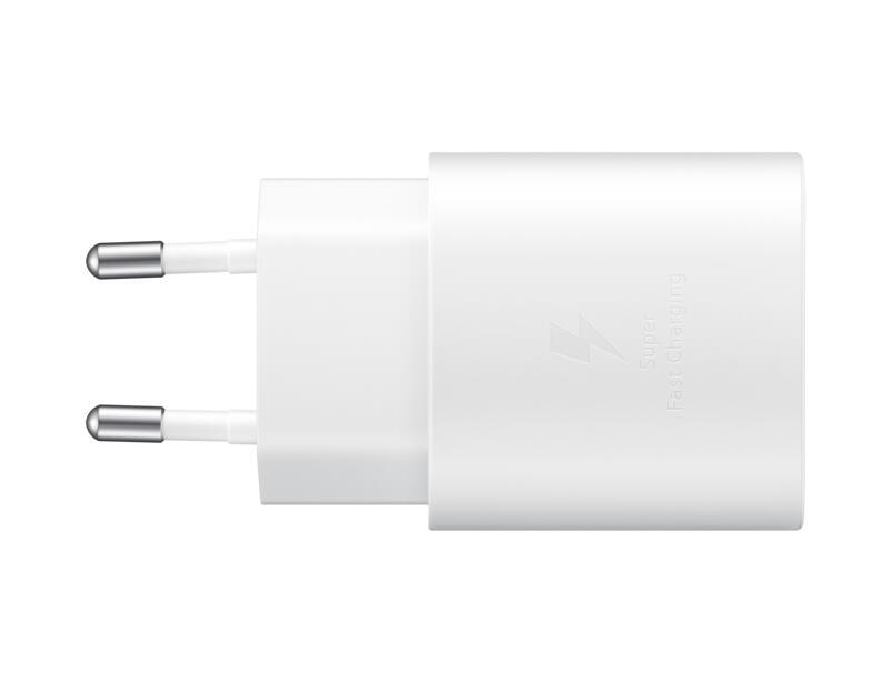 Adapter Rryme Samsung EP-TA800 / USB-C / 25W / Super Fast Charging PD 3.0 PPS - Bardhë