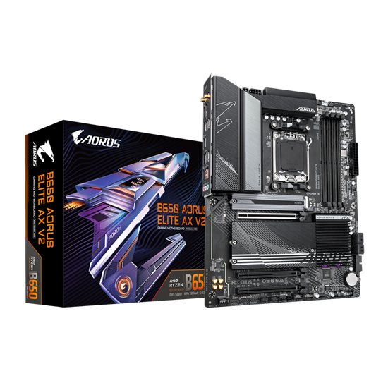 Pllakë Amë Gigabyte B650 AORUS ELITE AX V2 / AM5 / B650 / DDR5 / ATX / DP / HDMI / Wi-Fi 6E / 2.5GbE LAN