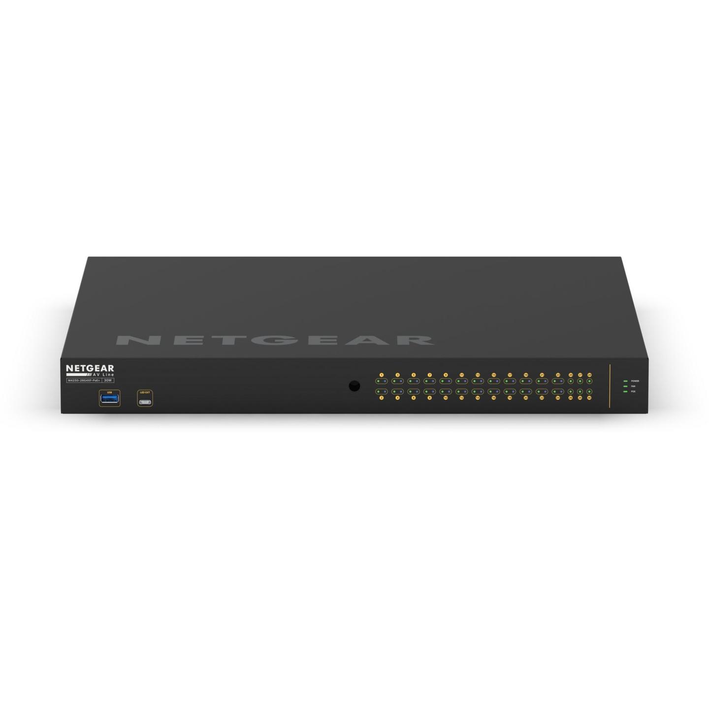 NETGEAR M4250-26G4XF-PoE+ 24-Port Gigabit PoE+ – 4× 10G SFP+, 480W, Managed – Zezë - 2