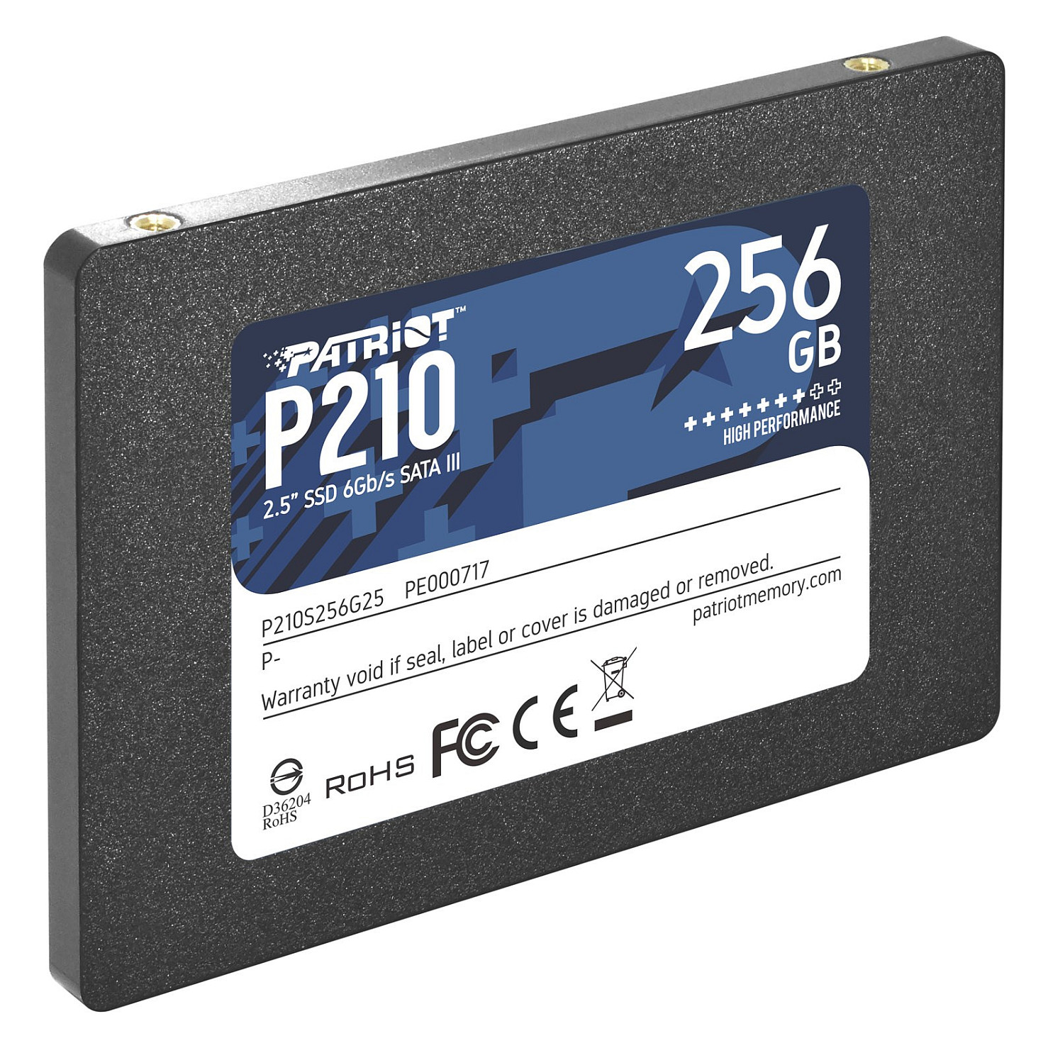 SSD e Brendshme Patriot Memory P210 / 256GB / 2.5" / Serial ATA III 6 Gb/s