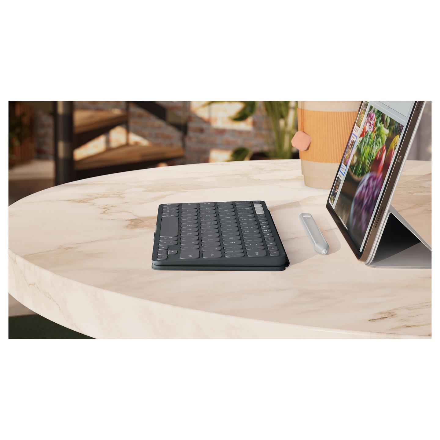 Tastierë Pa kabllo LOGITECH Keys-To-Go 2 / QWERTZ  - Grafit - 10