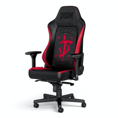 Karrige Gaming noblechairs HERO DOOM Edition / 4D Armrests / Lumbar Support / 90–125° / 150kg – Zezë/Kuqe