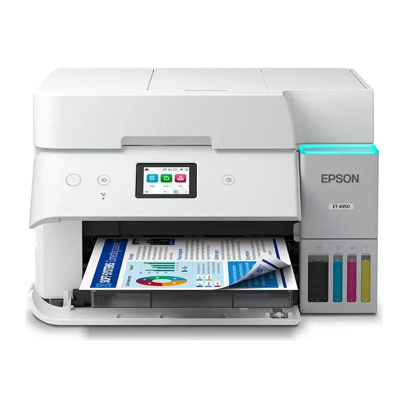 Printer Multifunksional Epson EcoTank ET-4956, A4, Wi-Fi, me rezervuarë boje - Bardhë