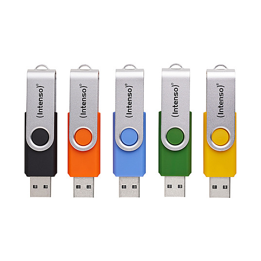 Flash Drive USB  Intenso Office Line Multipack x5 Assorted Colors / 32GB / USB 3.2 - 1