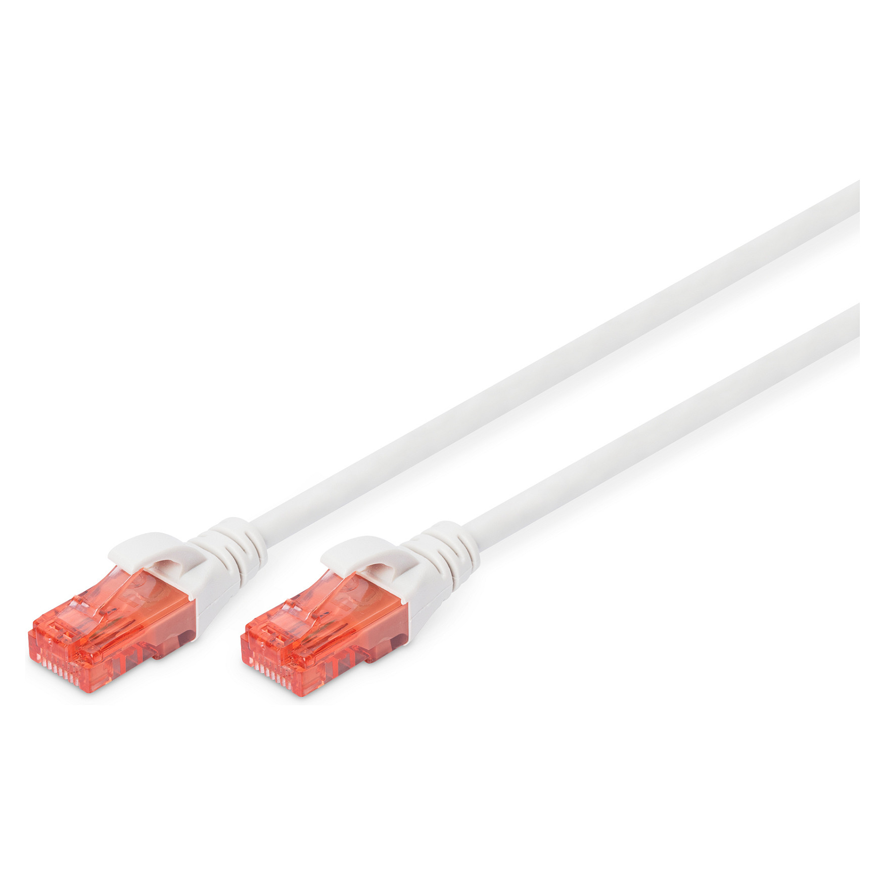 Kabllo për Rrjet DIGITUS DK-1617-010/WH / Cat 6 / U/UTP / RJ-45 / 250 MHz / 1m - Bardhë