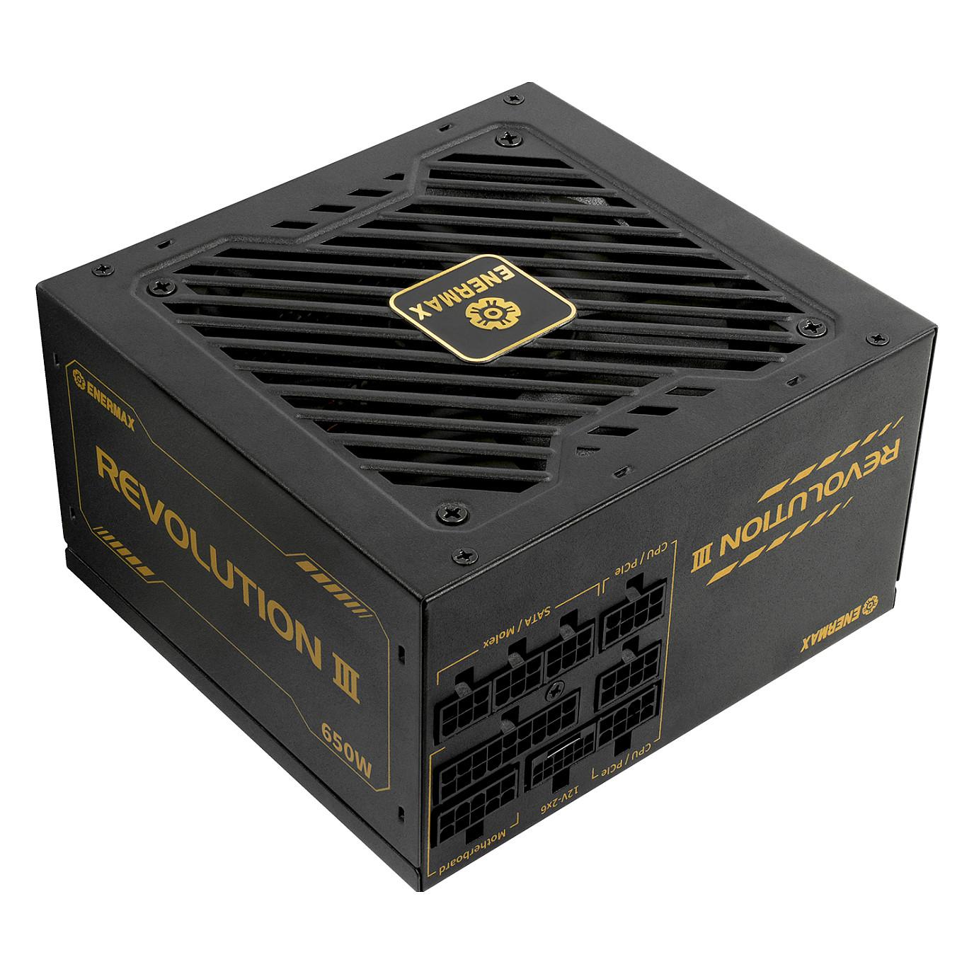 Furnizues Energjie Enermax REVOLUTION III ERV650G-AHG-MAC, 650 W, ATX 3.1, 80 PLUS Gold, Modular - Zezë/Ari - 1