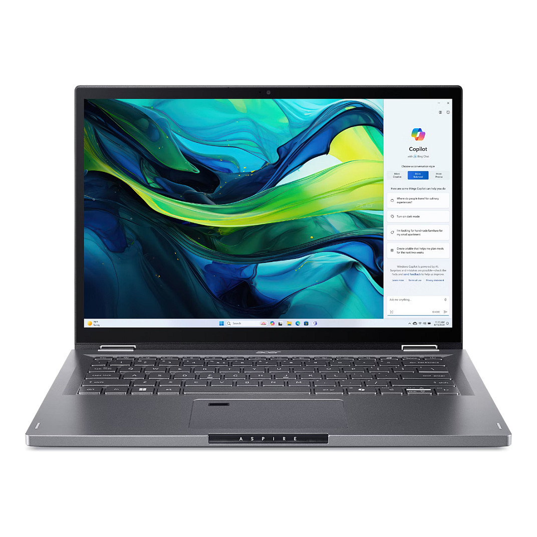Laptop Acer Aspire Spin 14 ASP14-52MTN-51V5 Convertible Notebook / Ultra 5 115U / 16GB LPDDR5x / 512GB / 14" WUXGA IPS / Touchscreen / Intel Graphics / DE  - Gri - 1