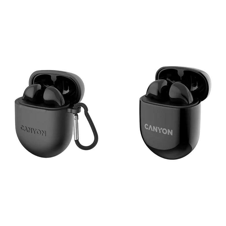 Kufje pa kabllo Canyon CNS-TWS6B / TWS / Bluetooth 5.3 / 13mm / Mikrofon - Zezë - 4