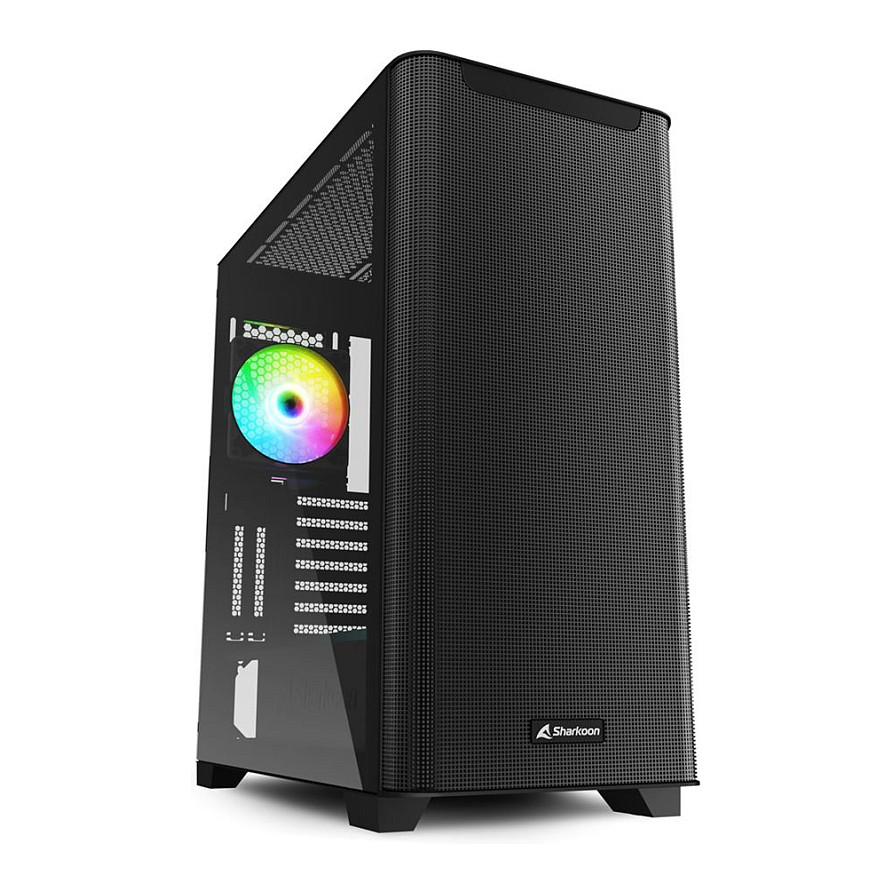 Kasë Midi Sharkoon M30 RGB – Zezë - 1