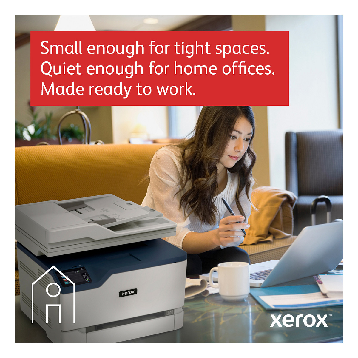 Printer Inkjet Laser Xerox C235 / 4-in-1 / A4 / LAN WLAN / ADF Duplex - Bardhë / Blu - 13