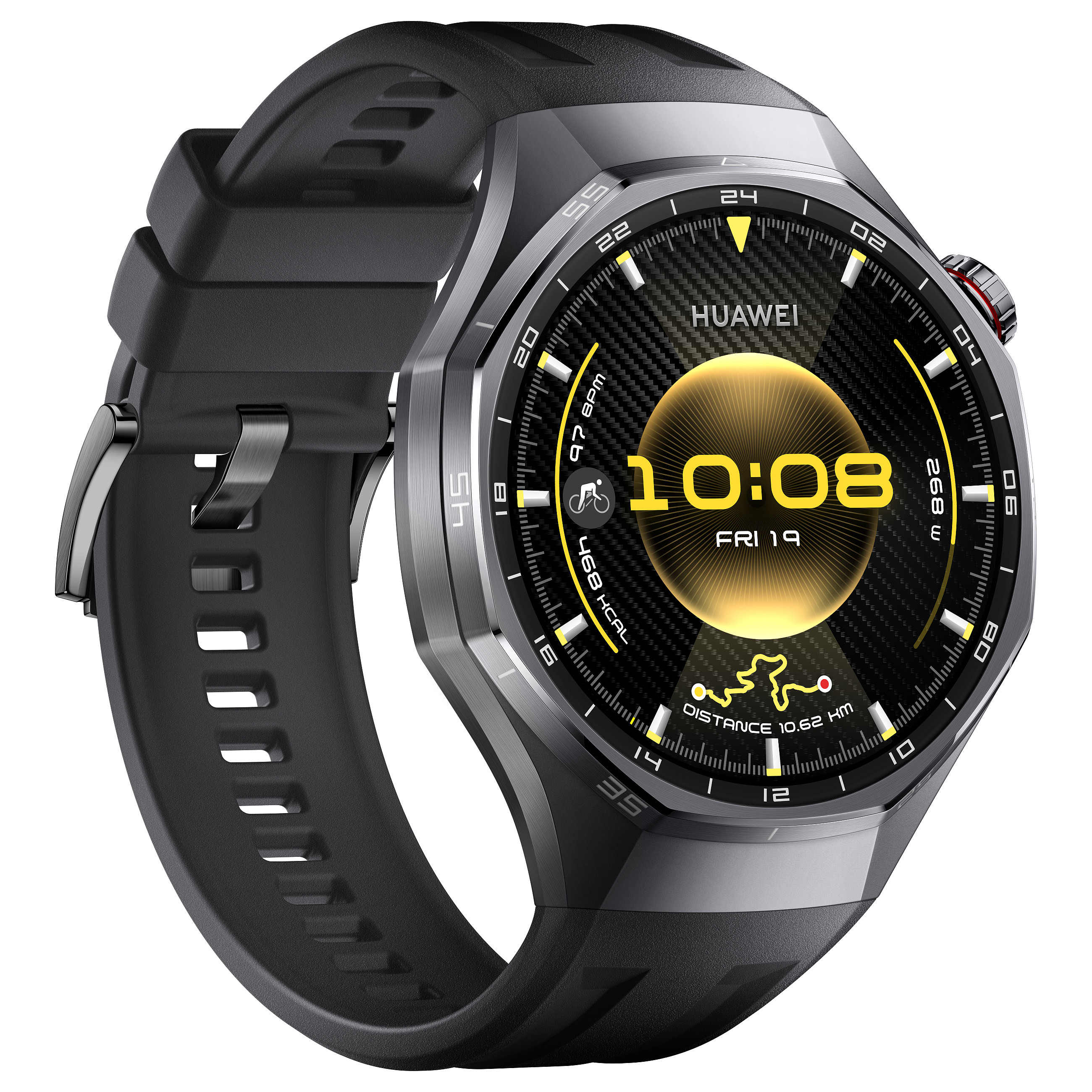 Orë e mençur Huawei Watch GT 6 Pro Atum-B29F / 46mm / Rrip prej fluoroelastomeri (S) - Zezë - 3