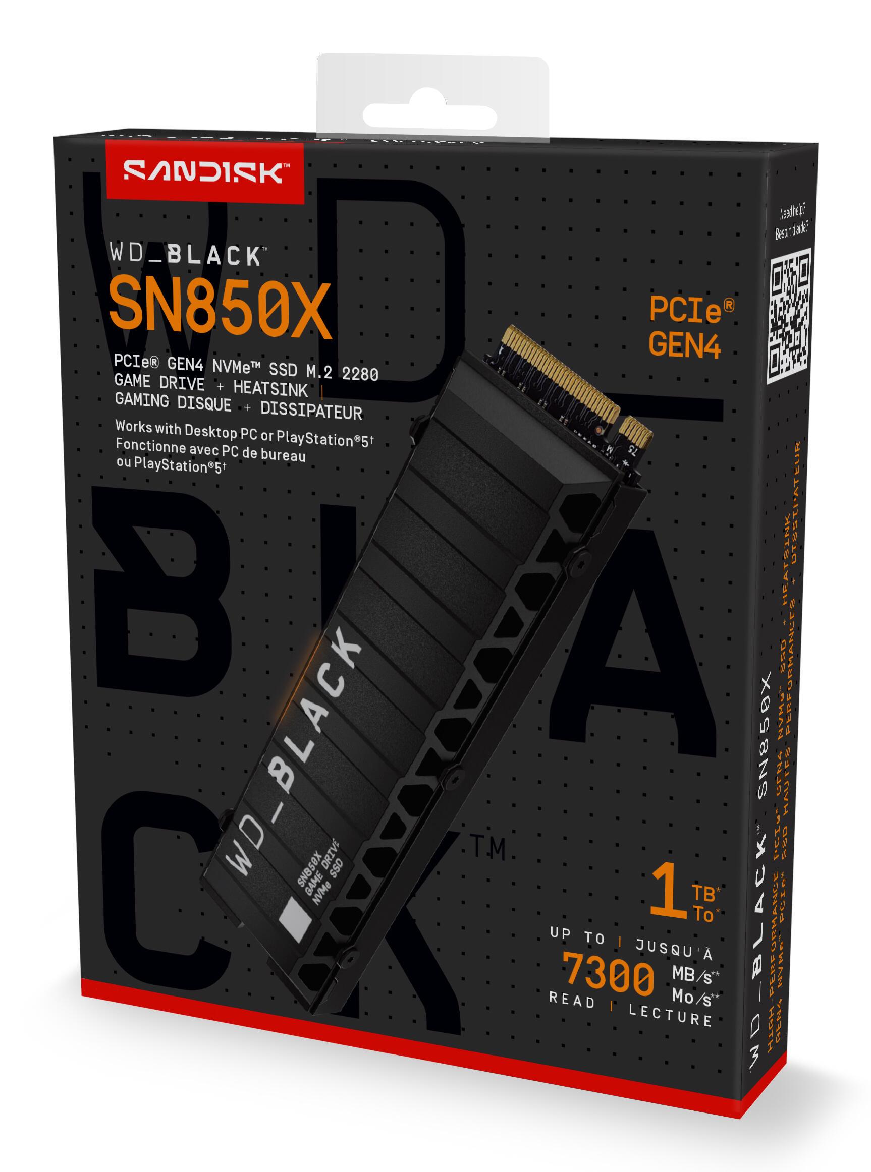 SSD e Brendshme Western Digital WD_BLACK SN850X / 1TB / M.2 PCIe 4.0 - 5