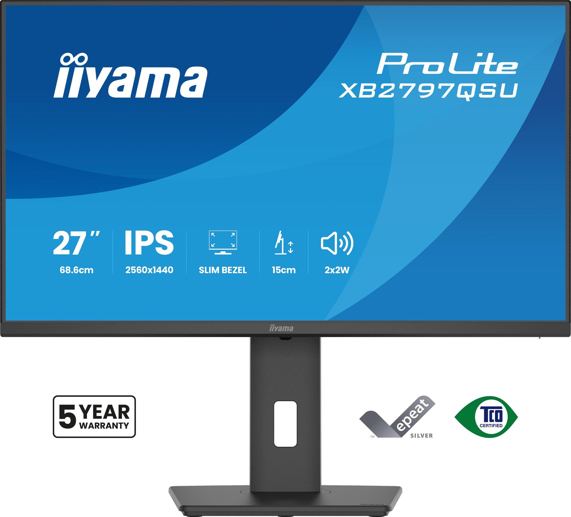 Monitor iiyama ProLite XB2791HS-B1 / 27" / Full HD IPS / 100Hz / 0.4ms / HDMI+DisplayPort - Zezë