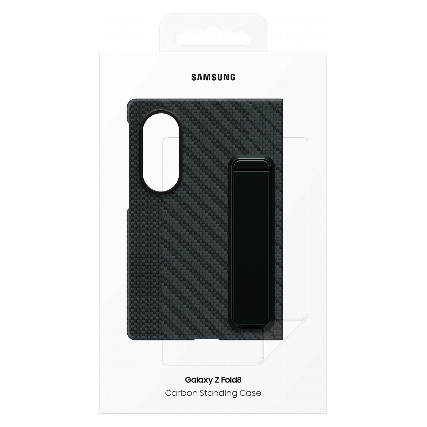 Aksesorë për telefon Samsung EF-XF971SBEGWW / Carbon Standing Case / Carbon Fibre / Built-in Stand / Galaxy Z Fold8 - Zezë - 6