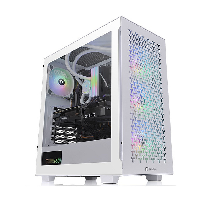 Kasë Thermaltake Tower V350 TG ARGB Air Midi ATX - Bardhë - 1
