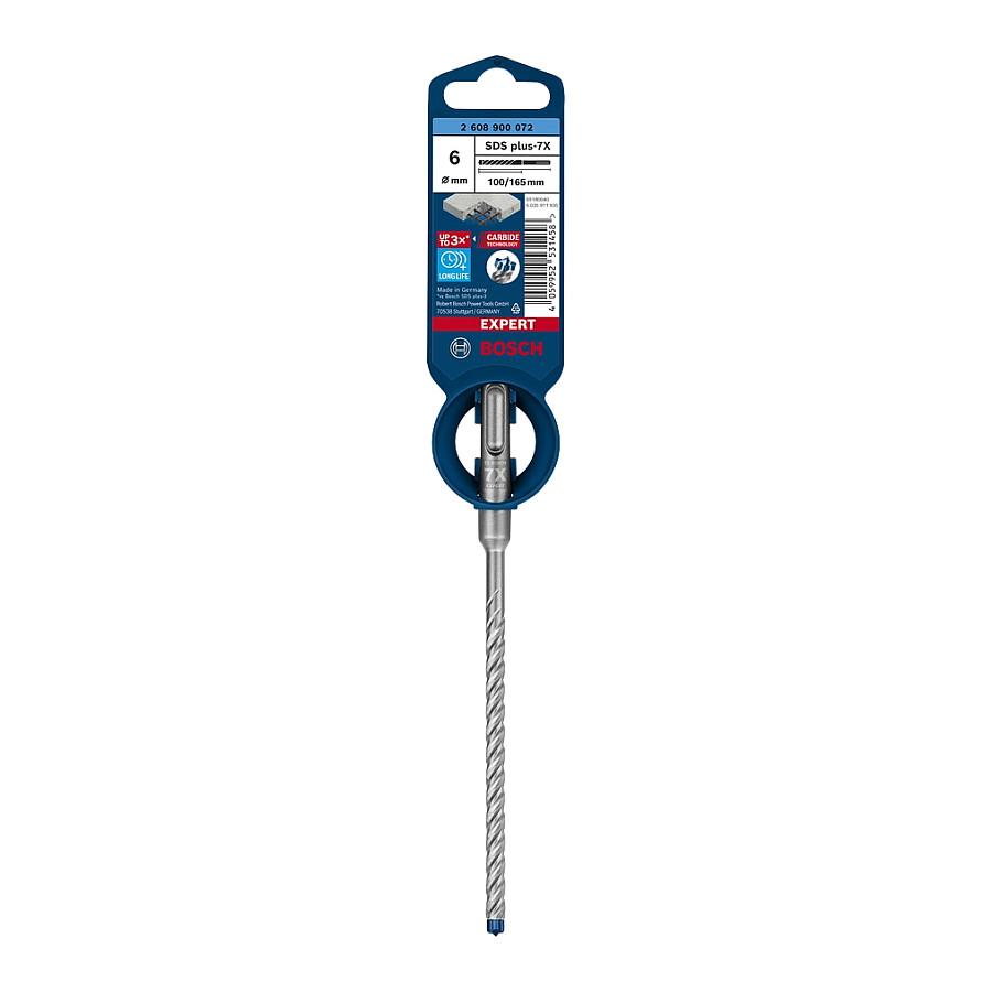 Svedër për Beton Bosch Expert SDS plus-7X, 6x100x165mm - Hiri - 7