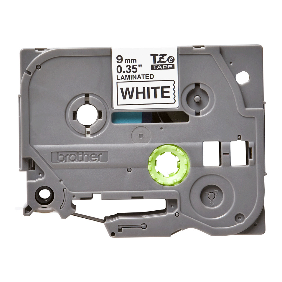 Label Brother TZe-221 Laminated Label Tape Original / 9mm x 8m - Zezë / Bardhë - 2