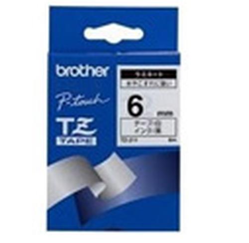 Shirit për Printer Brother P-Touch TZ-211 / 6 mm × 8 m / Transferim Termik / Shkrim i Zi mbi të Bardhë