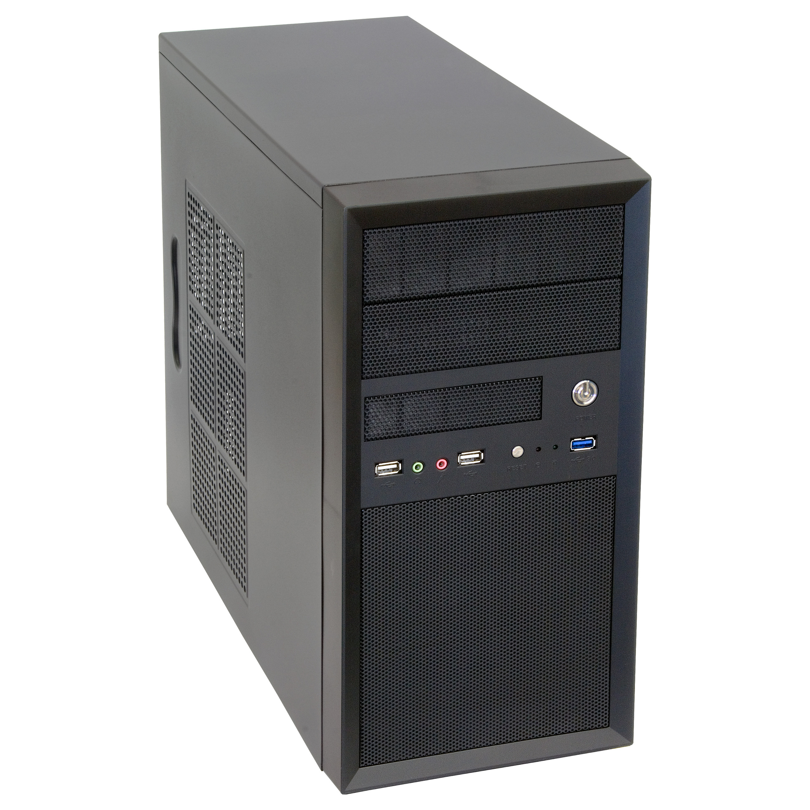 Kasë PC Chieftec CT-01B-OP / Mini Tower / Fan 80/90/120mm / HDD 2.5"/3.5" - Zezë - 3