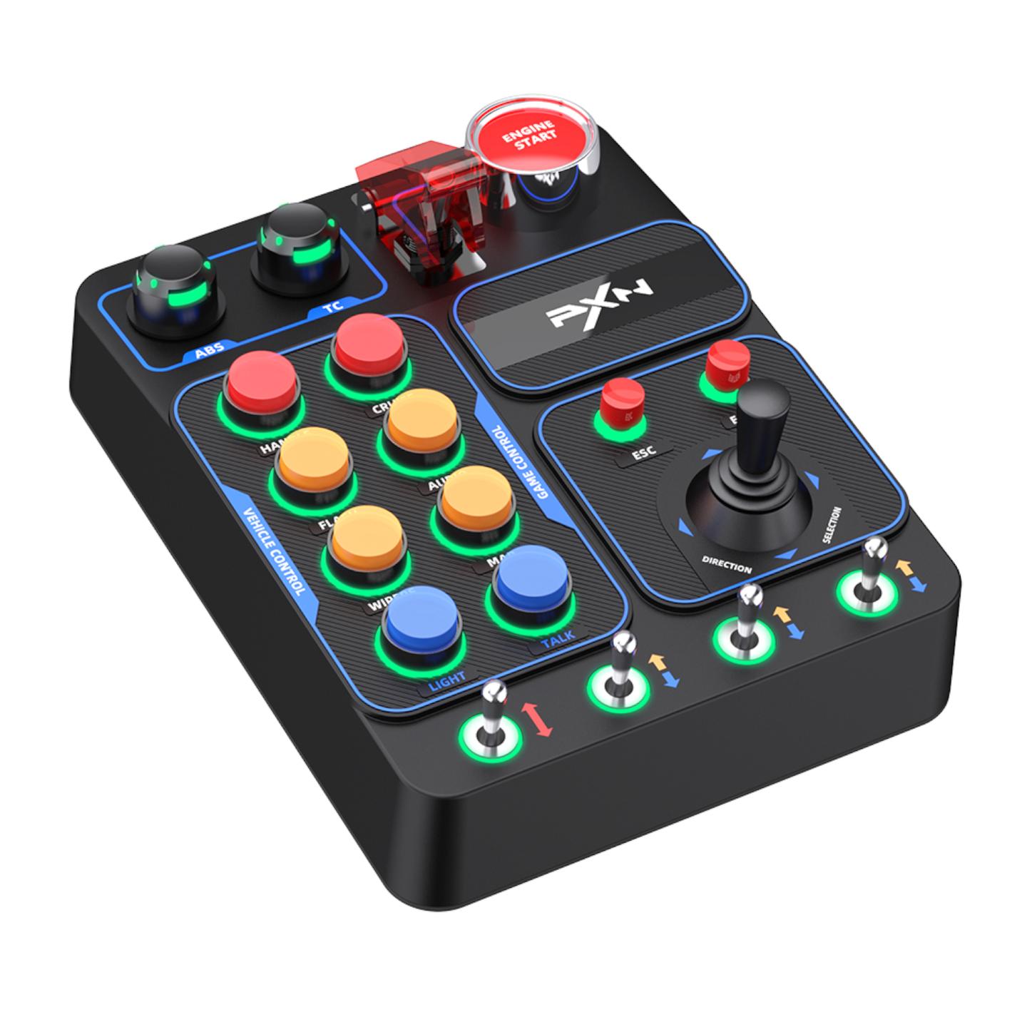 Panel Kontrolli PXN CB1 / 30 Butona të Programueshëm / RGB / USB – Zezë