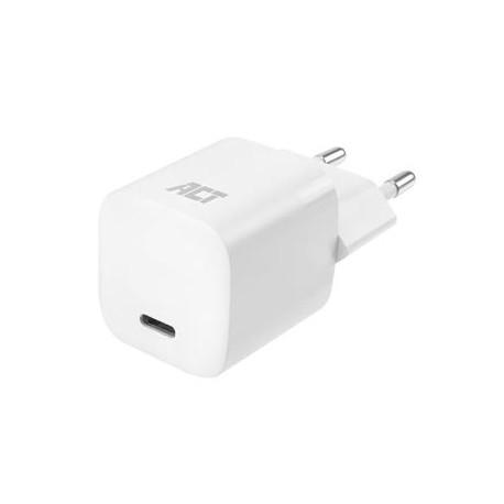 Karikues USB-C ACT AC2135, 35W, Power Delivery 3.0, PPS, GaNFast, 1x USB-C - Bardhë