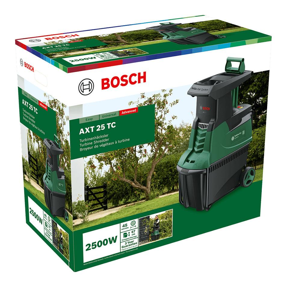 Grirëse Elektrike për Degë Bosch AXT 25 TC, 2500W, Turbine-Cut, 45mm, 53L - Gjelbër/Zezë - 5
