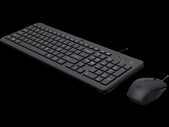 Combo (Tastierë & Maus) HP 150, USB, Full Size, Low-Profile, 1600 DPI - Zezë - 2