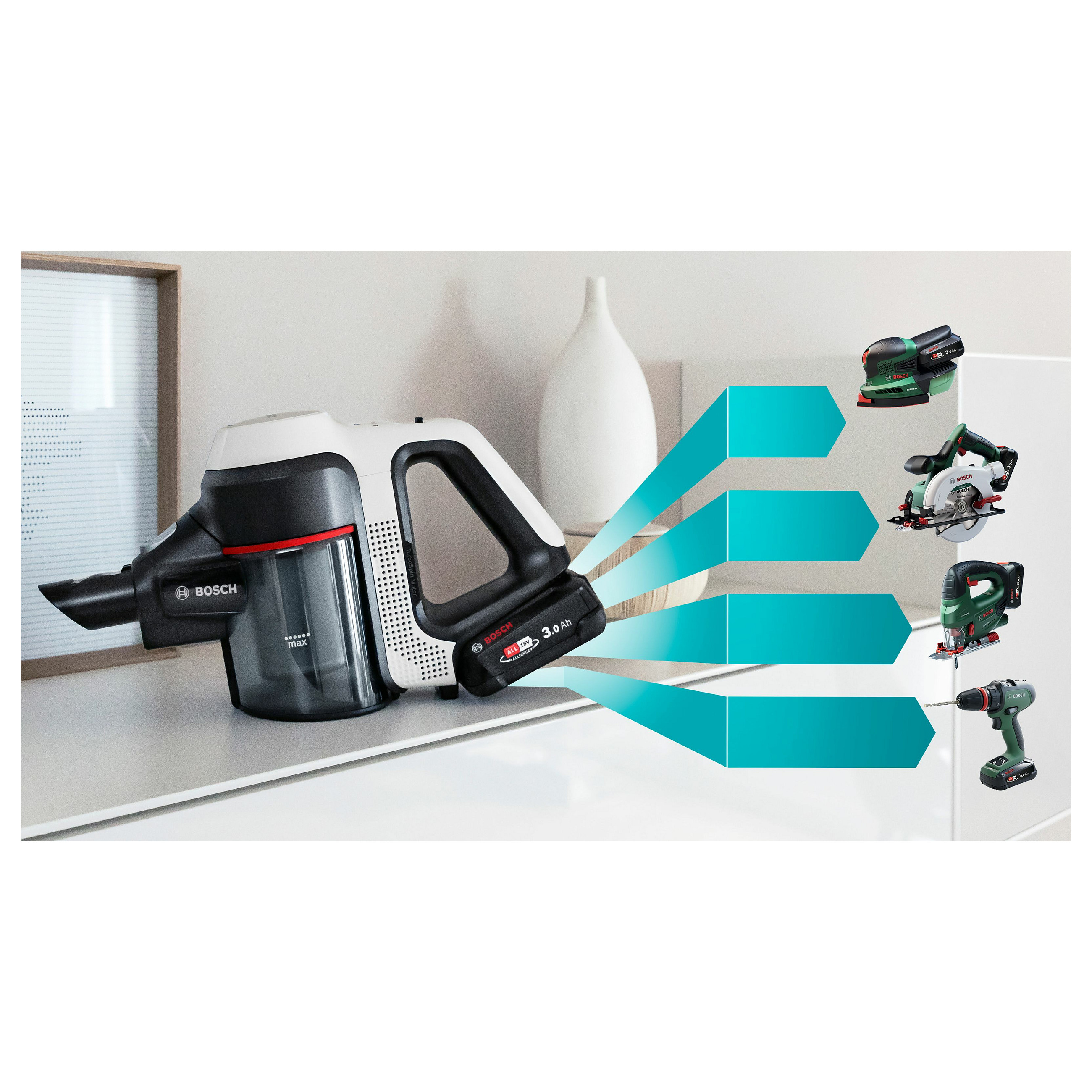 Fshesë robotike Bosch / Unlimited 7 BBS711W / Cordless Stick Vacuum Cleaner - Zezë - 22