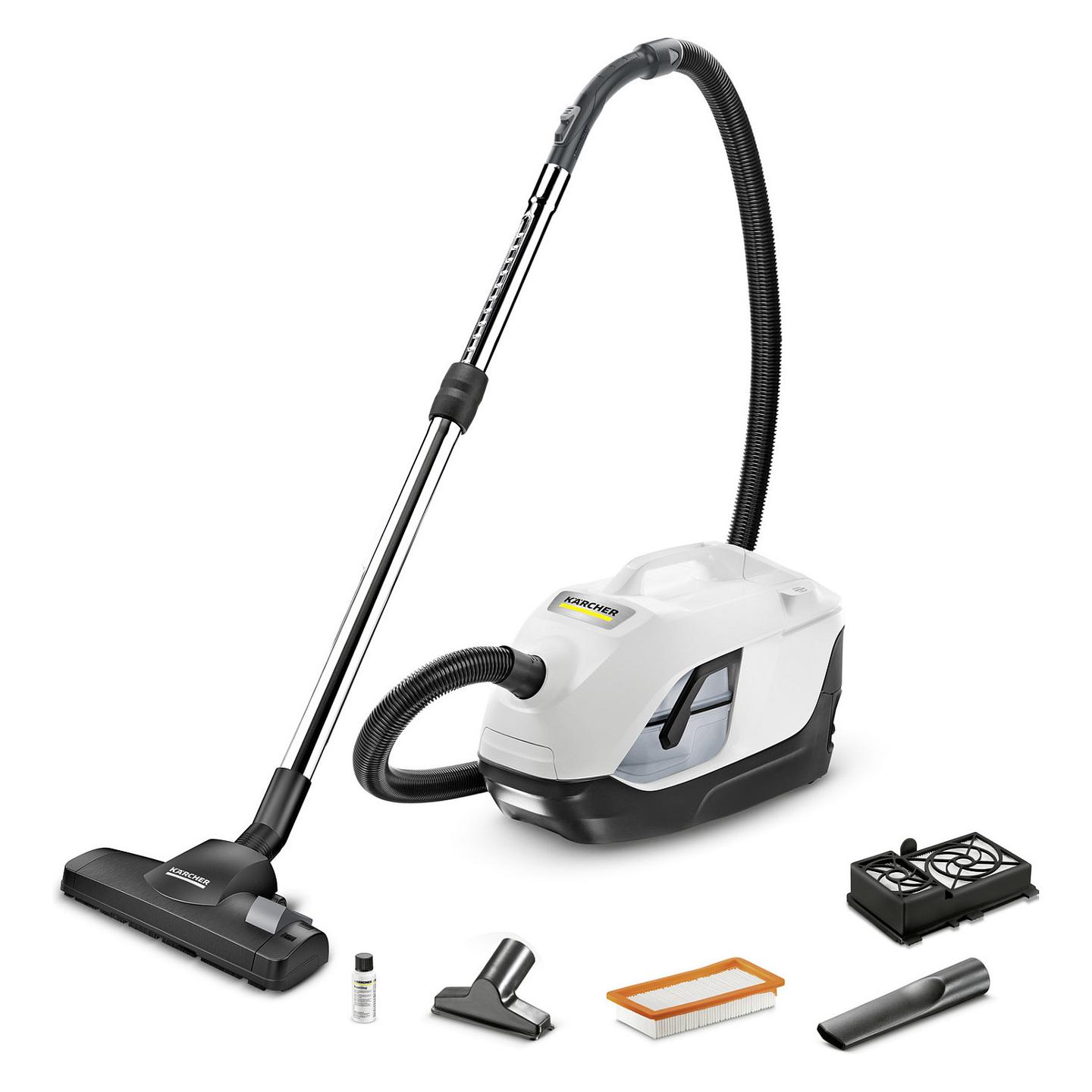 Fshesë me Vakum Kärcher DS 6 / 650W / 2L / HEPA 13 / Water Filter - Zezë/Bardhë - 1