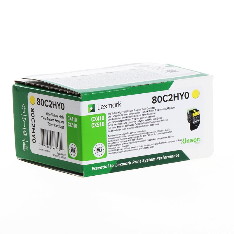 Toner Lexmark 802HY / XXL – Verdhë - 1